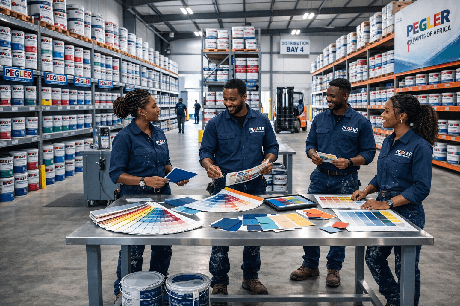 Échantillons de couleurs Pegler Paints — conseil en peinture professionnelle